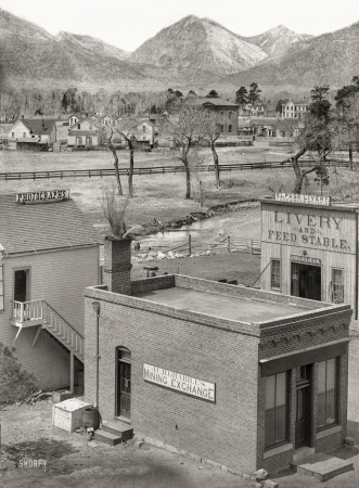 Photo showing: True West -- Colorado — 1888. Sheep Mountain from Buena Vista.