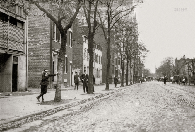 Photo showing: Quite Profane -- April 1912. View of Red Light District on C Street N.W. with Griffin Veatch, who was showing me around ... 