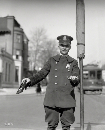 Photo showing: Foot Patrol -- Washington, D.C. S.S. Banks, March 20, 1923.