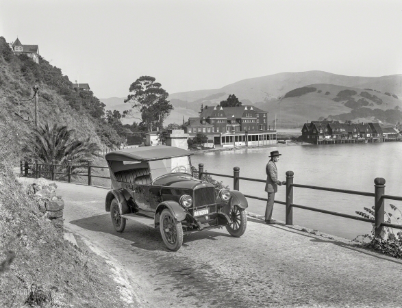 Photo showing: You Are Here -- Jewett touring car. Somewhere in Northern California, sometime in 1922.