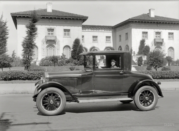 Photo showing: Ready for Takeoff. -- San Francisco circa 1927. Falcon-Knight coupe.