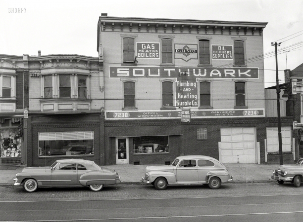 Photo showing: Southwark Plumbing -- Southwark Plumbing & Heating Supply, Philadelphia, 1949.