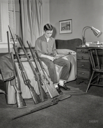 Photo showing: Young Guns -- Columbus, Georgia, or vicinity circa 1959.