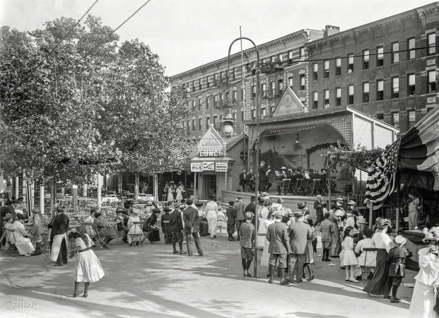 Photo showing: Franco-American -- July 14, 1913. French fete. Bastille Day in New York.