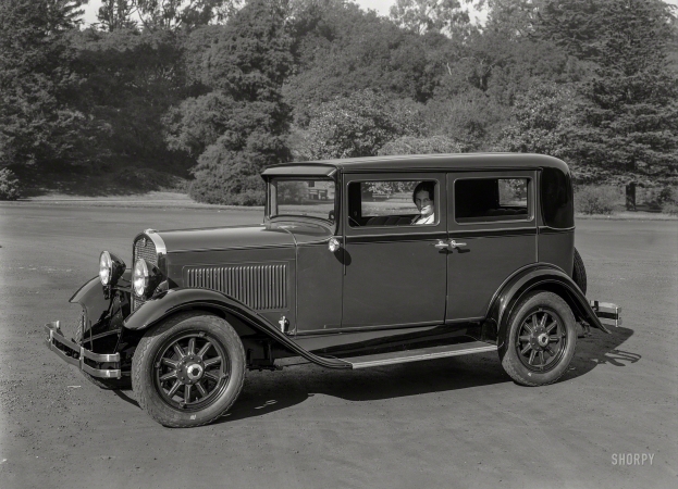 Photo showing: No Stopping -- San Francisco circa 1931. Essex Super Six sedan at Golden Gate Park.