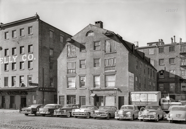 Photo showing: Air Dried Beef -- 1958. Beck-Care Warehouse, 18-20 South Delaware Avenue, Philadelphia.