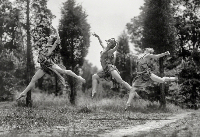 Photo showing: Jete-Propelled -- June 30, 1925. Washington, D.C. National American Ballet.