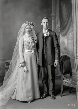 Photo showing: Great Expectations -- Peterson Wedding, 1890.