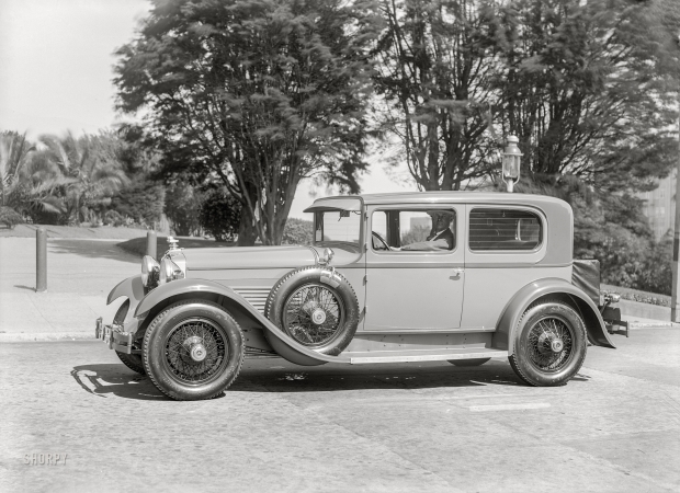 Photo showing: The Splendid Stutz -- San Francisco, 1928. Stutz two-door five-passenger sedan.