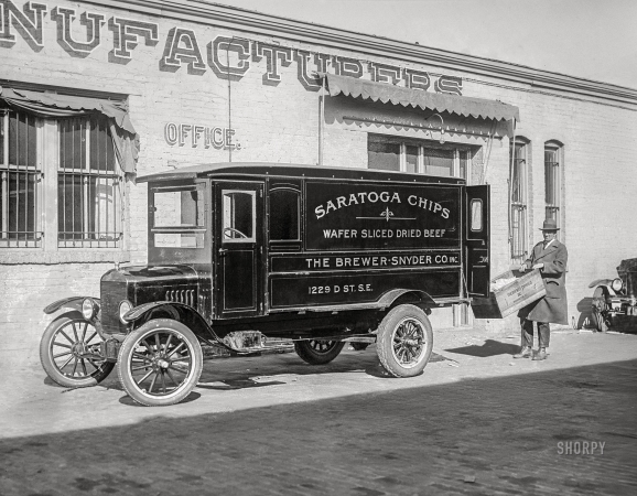 Photo showing: Saratoga Chips -- Washington, D.C., 1926. Ford Motor Company -- Brewer-Snyder Co.