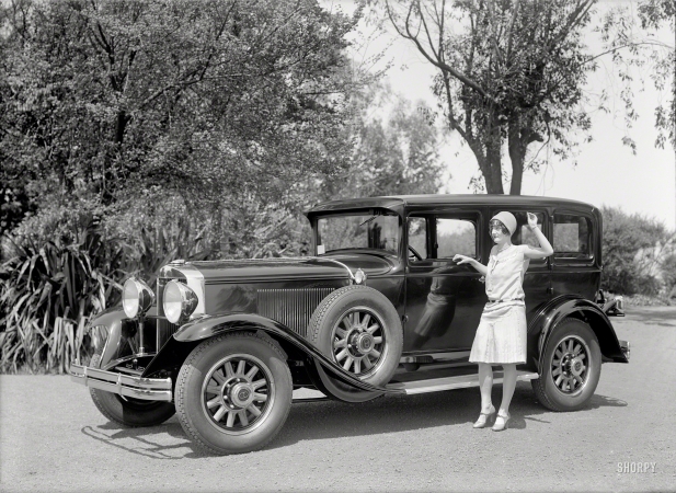 Photo showing: The Latest Models -- Graham-Paige sedan, San Francisco, 1929.