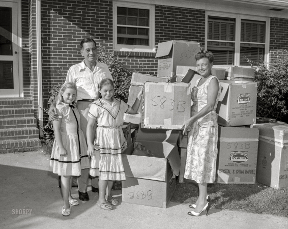 Photo showing: Unboxing Day -- Columbus, Georgia, circa 1957.