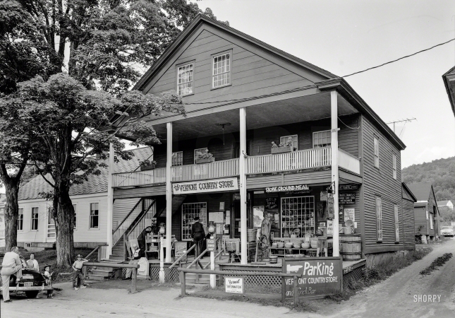 Photo showing: Vermont Country Store -- August 1959. Vermont Country Store, Weston Common, Windsor County, Vermont.