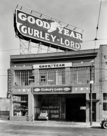 Photo showing: Gurley-Lord -- Goodyear service station, San Francisco, 1929.