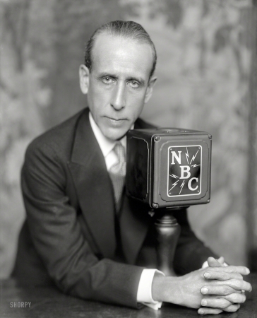 Photo showing: Voice of Authority -- Washington, D.C., circa 1936. Radio commentator William Hard.