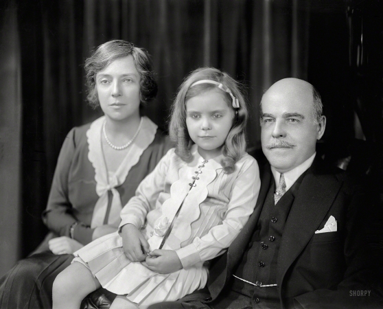Photo showing: Little Girl Blue -- Washington, D.C., circa 1931. Paulina Longworth with parents.