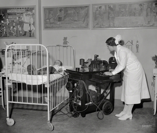 Photo showing: Jump-Start -- Washington, D.C., circa 1937. Children's Hospital Rotary.