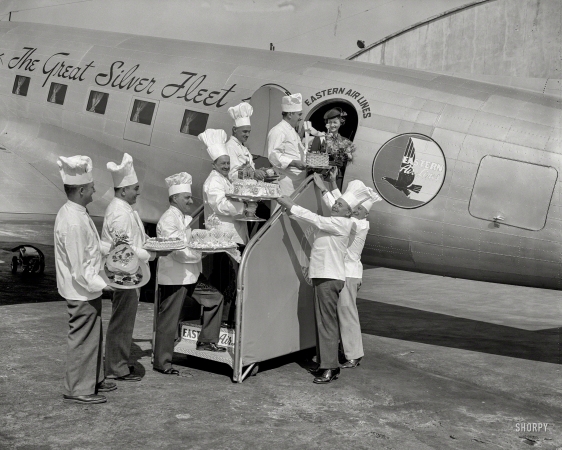 Photo showing: Cakes to Go -- October 4, 1938. Washington, D.C. Cakes for sky riders during National Air Travel Week.