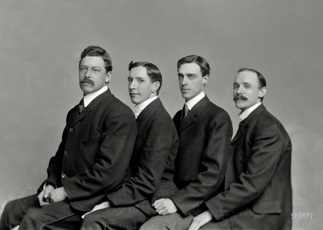 Photo showing: Four Guys -- Washington, D.C., circa 1900. Unidentified group.