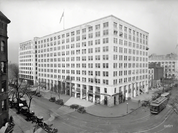Photo showing: Big Box -- Washington, D.C., circa 1925. Transportation Building, corner 17th and H Sts.