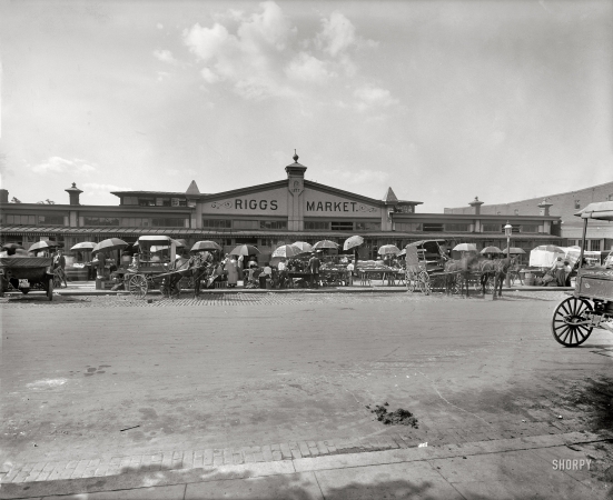Photo showing: Riggs Market -- Washington, D.C., 1915. Riggs Market, P Street N.W.