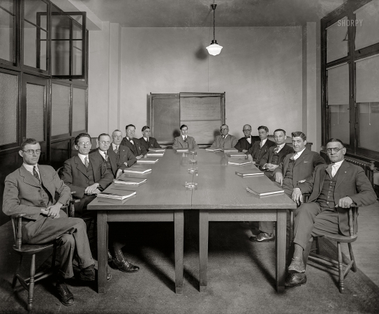 Photo showing: Company Men. -- Washington, D.C., circa 1928. Officers of the Chesapeake & Potomac Telephone Co.