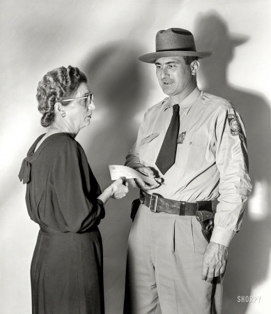 Photo showing: Fifty for Safety -- Columbus, Georgia, circa 1949. Safety Patrol Fund.