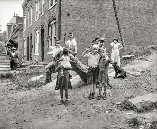Photo showing: 'Our Gang' -- Washington, D.C., circa 1935. Children playing.