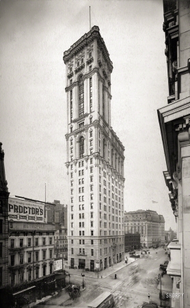 Photo showing: Times Past -- Manhattan circa 1906. New York Times building.