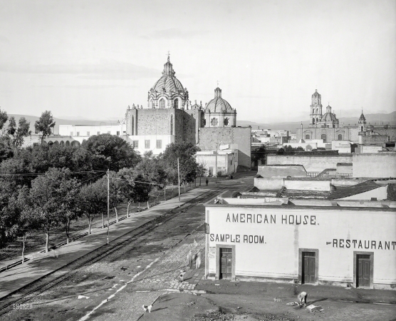 Photo showing: American House -- San Luis Potosi, Mexico, circa 1897. Church of Carmen, rear view.