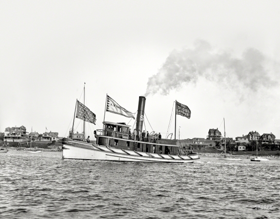 Photo showing: Mainstream Media -- Circa 1899. Steamboat A.W. Chesterton. Brought to you by the Boston Globe.