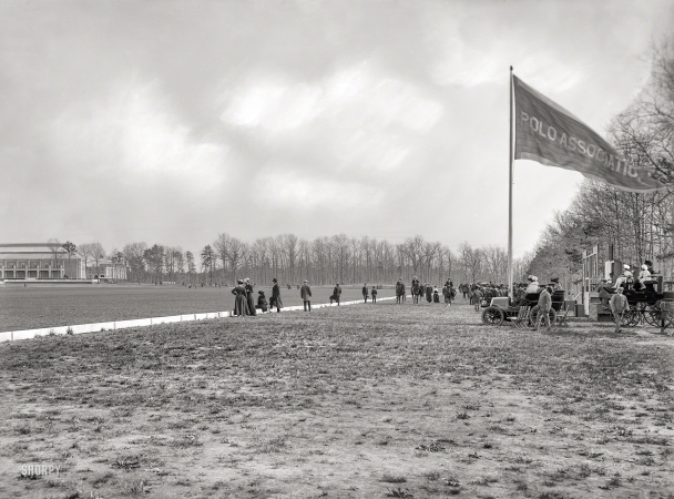 Photo showing: Georgian Court -- Lakewood, New Jersey, 1901. Polo grounds at Georgian Court. Now a university campus.