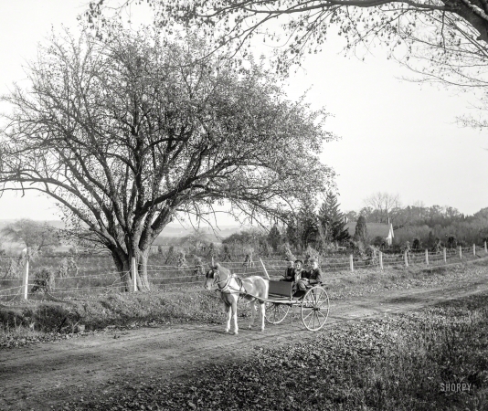 Photo showing: The Boys of Autumn -- New Jersey circa 1900. View near Basking Ridge.