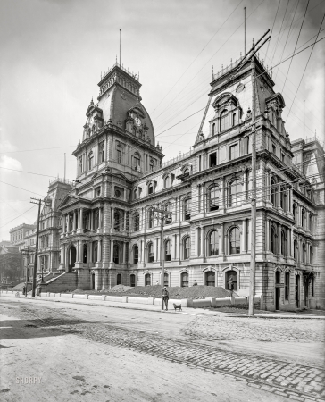 Photo showing: Hotel de Ville -- Circa 1900. City Hall, Montreal, Quebec.