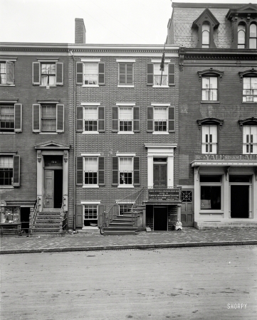 Photo showing: Presidential Deathplace -- Washington, D.C., circa 1900. House in which Abraham Lincoln died.
