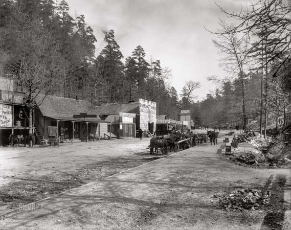 Photo showing: Gypsy Camp. -- March 28, 1901. Happy Hollow -- Hot Springs, Arkansas.