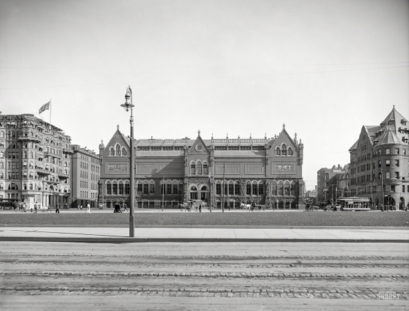 Photo showing: Boston Art -- Boston, 1906. Copley Square and Museum of Fine Arts.