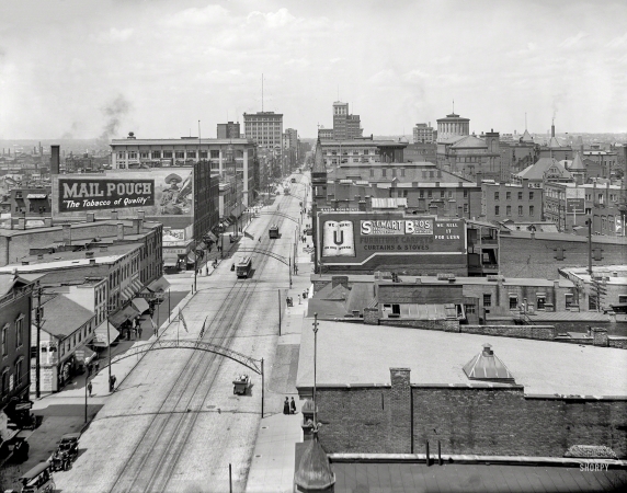 Photo showing: Mail Pouch -- Circa 1910. Columbus, Ohio, aerial view.