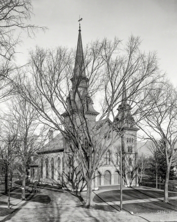 Photo showing: Church in the Wild Wood -- Circa 1906. Congregational church in Williamstown, Massachusetts.