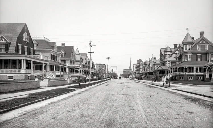 Photo showing: The Old Neighborhood -- Circa 1904. Pennsylvania Avenue, Atlantic City, New Jersey.
