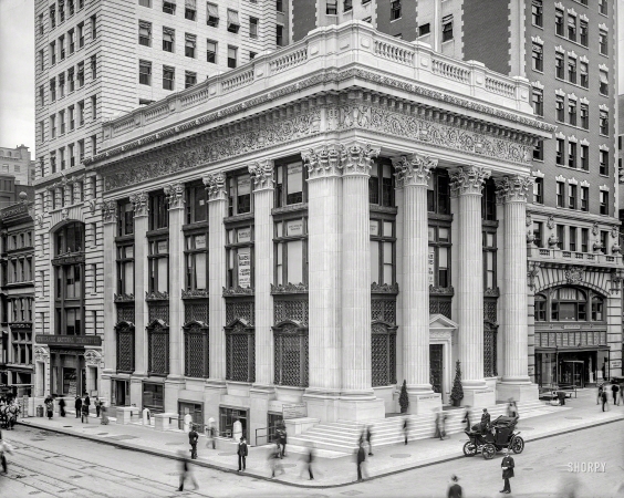 Photo showing: Knickerbocker Trust -- New York, 1904. Knickerbocker Trust Company Building, Fifth Avenue and 34th Street.