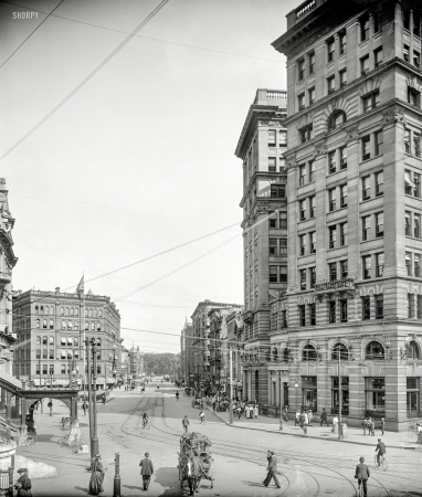 Photo showing: Genesee Street -- Syracuse, New York, circa 1904.