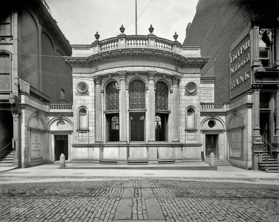 Photo showing: PbSE -- Circa 1904. Pittsburgh Stock Exchange, Fourth Avenue.