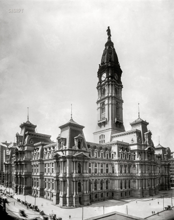 Photo showing: Heavy Man -- Circa 1905. City Hall -- Philadelphia, Pa.