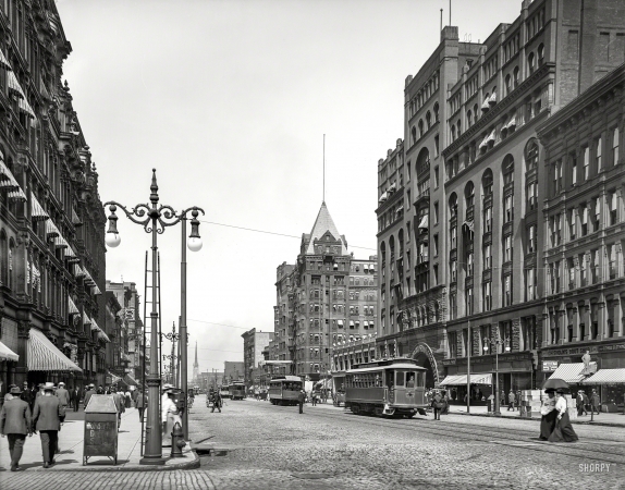 Photo showing: Old Ohio -- Circa 1905. Superior Avenue, Cleveland.
