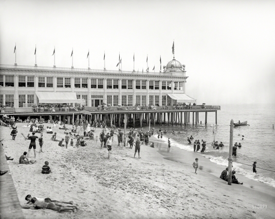Photo showing: Ghosts on the Beach -- The Jersey Shore circa 1905. The Casino, Asbury Park.