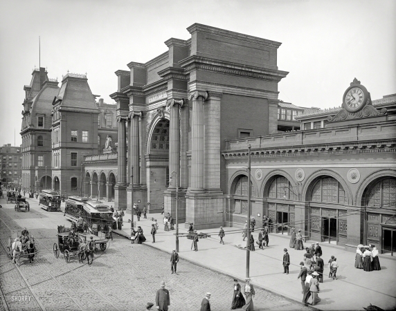 Photo showing: Union Station. -- Boston, Massachusetts, circa 1905. North Station.