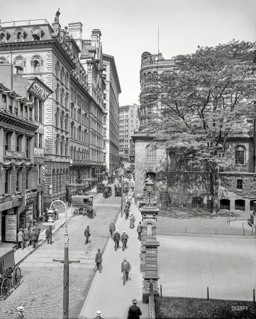 Photo showing: Parker House -- 1906. Boston, Massachusetts. School Street and Parker House.