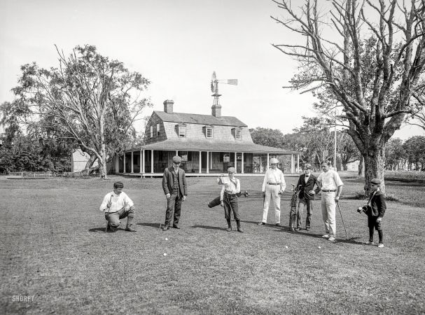 Photo showing: Afternoon Tee -- Shelter Island, New York, circa 1904. Manhanset House, at the golf links.