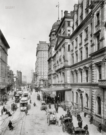 Photo showing: Snap Shatow -- Circa 1905. New York City, Snap Shatow, 42nd Street, showing entrance to Grand Central Station.